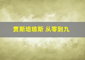 贾斯培琼斯 从零到九